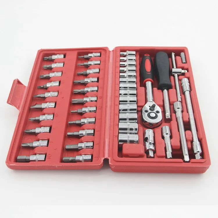 46PCS Automobile Sleeve Set Car Mechanic Tool Set