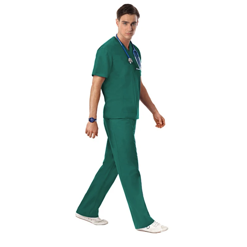 
OEM supply men and women breathable private label hospital staff uniforms 