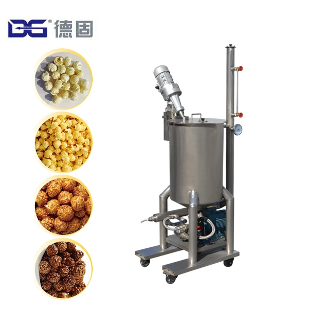 
DG Machinery American Hot Air Popping Caramel Mushroom Butterfly Coating Popcorn Machine 