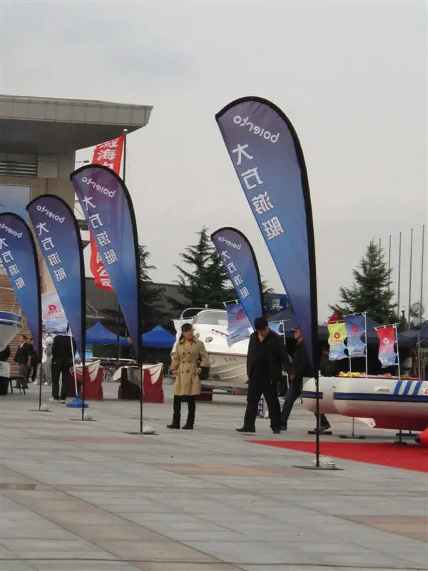 
Street Marketing Flying Drop Down Banners Stand 