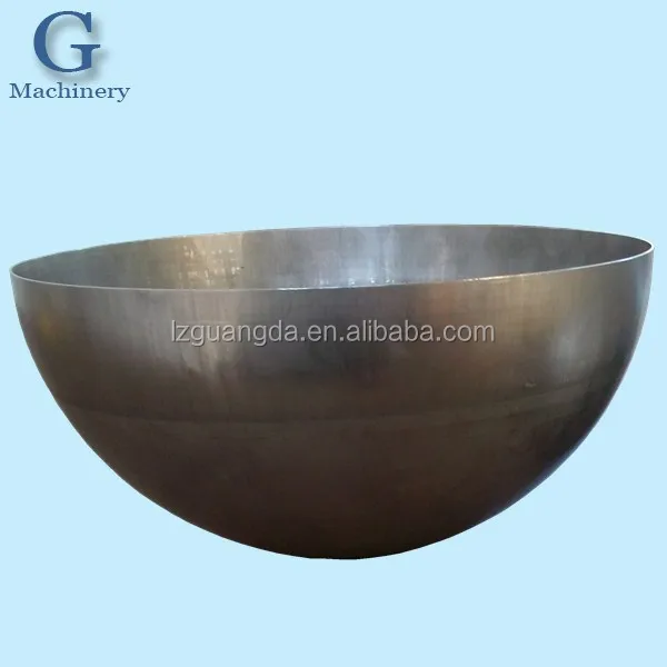 
hollow sheet metal sphere and hemisphere 