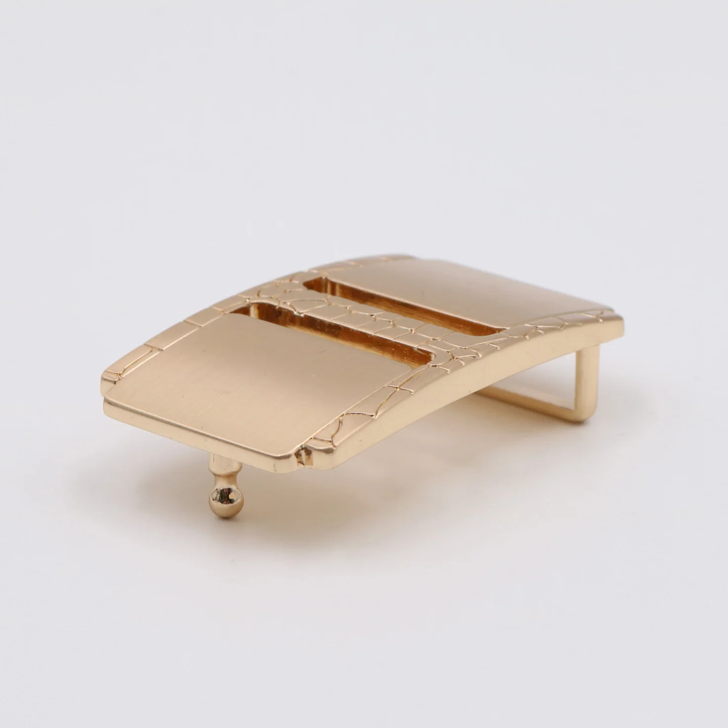 Rectangle Gold Adjustable Male Belt Buckle Zinc Alloy Leather Accessories Belt Buckle