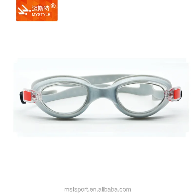 Competition prescription optical swim goggles for adults