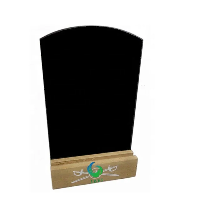 IBEI custom mini wood blackboard A4 A5 Stand Table Chalkboard