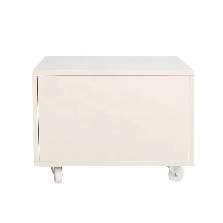 Metal movable rectangle printer storage cabinet for home office bank