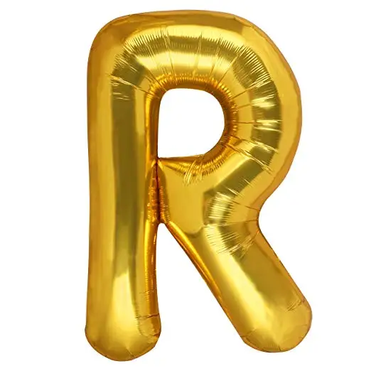 16 Inch Bright Gold Foil letter Balloons for  Party Decoration