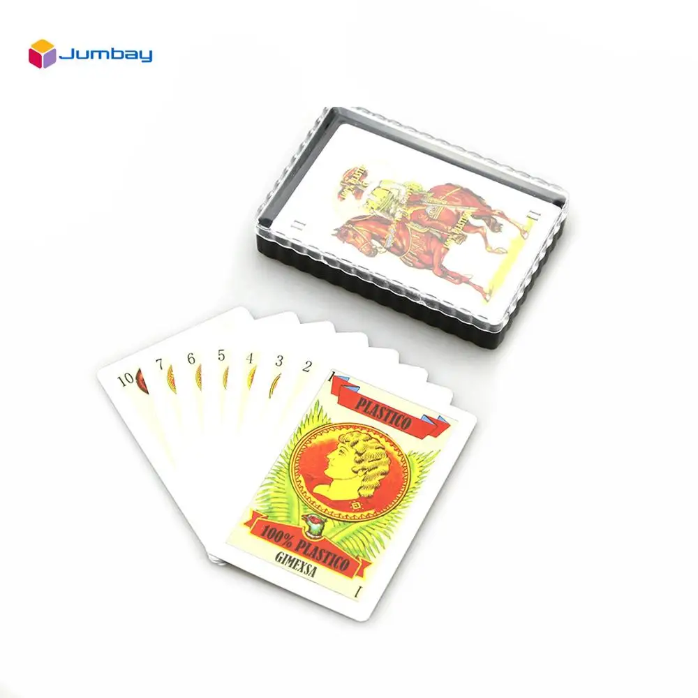 Professional Design Logo Modern Style Printing Spanish Brand Plastic Box Case Spain Rival Poker Playing Card