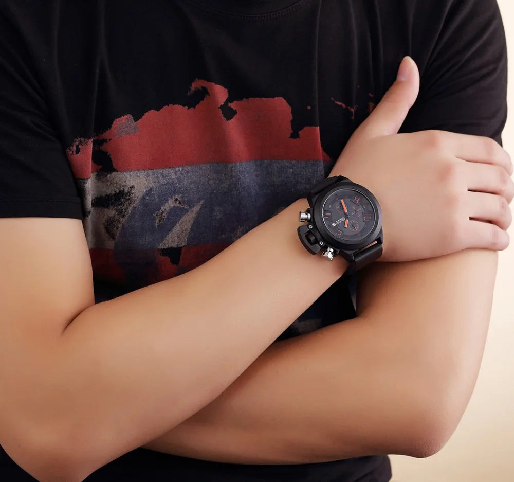 popular men top 10 wrist watch brands luxury water resistant quartz wrist watch