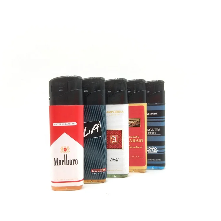 2022 Custom butane electric disposable cigarette lighter BAIDA