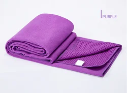 China Factory Custom Logo OEM Non Slip Microfiber Fitness Sports Hot Yoga Mat Towel