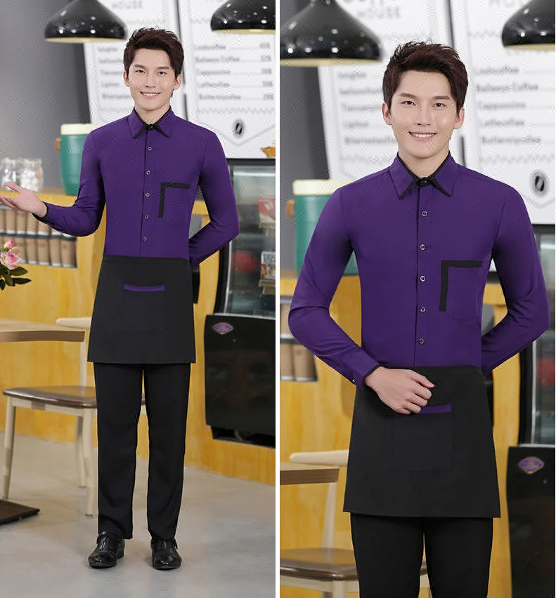 Fast Food Restaurant Waiter Uniform, Waitress Uniform Shirt