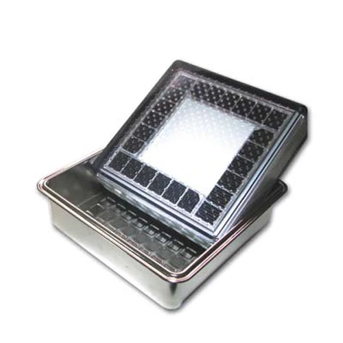 Solar Powered(Charging) outdoor LED ground brick light MS-2200 (Waterproof IP68 / Stainless Steel Housing)