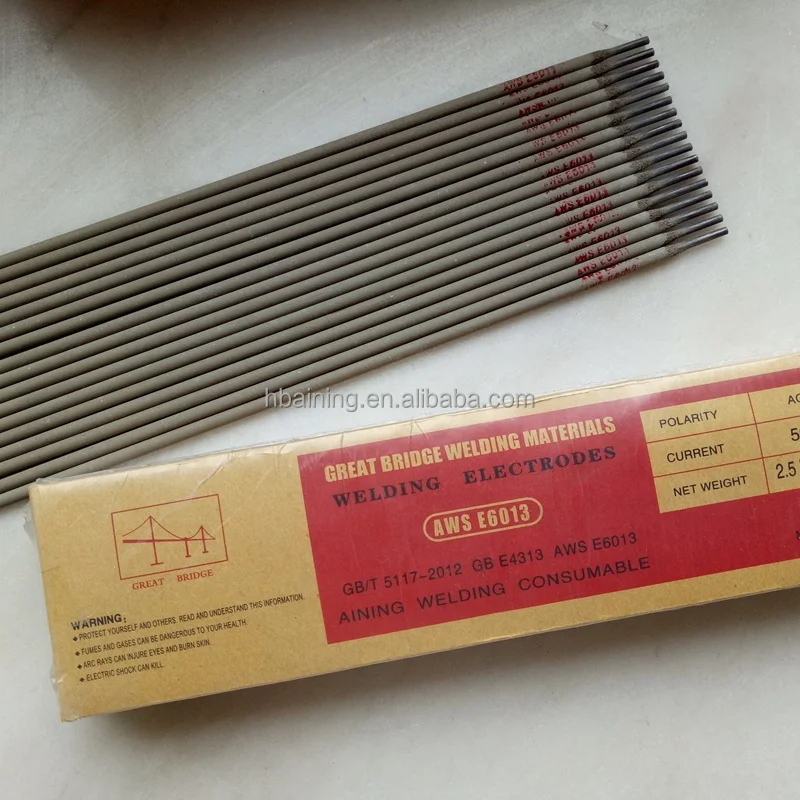 tianjin garden bridge welding electrode brand / welding electrode e6013 e7018