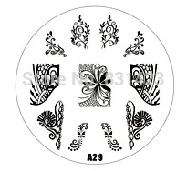 2015 new A Series A29 Nail Art Polish DIY Stamping Plates Image Templates Nail Stamp Stencil