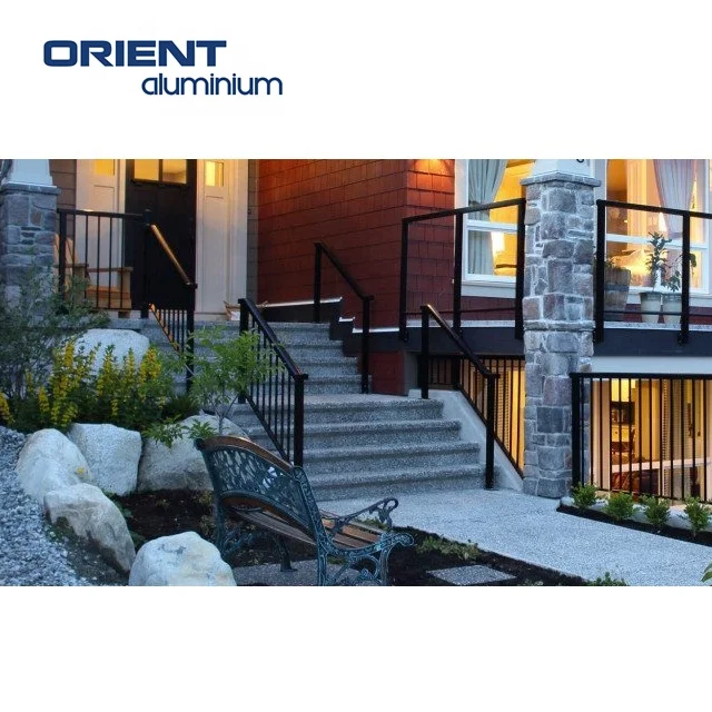  Balcony Aluminum Railing Aluminium Stair Manufacturer Modern Design Handrail &