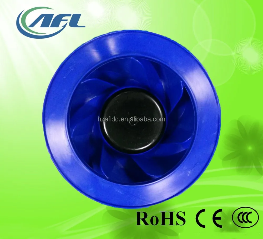 190 EC external rotor backward centrifugal fan plastic impeller manufacturer