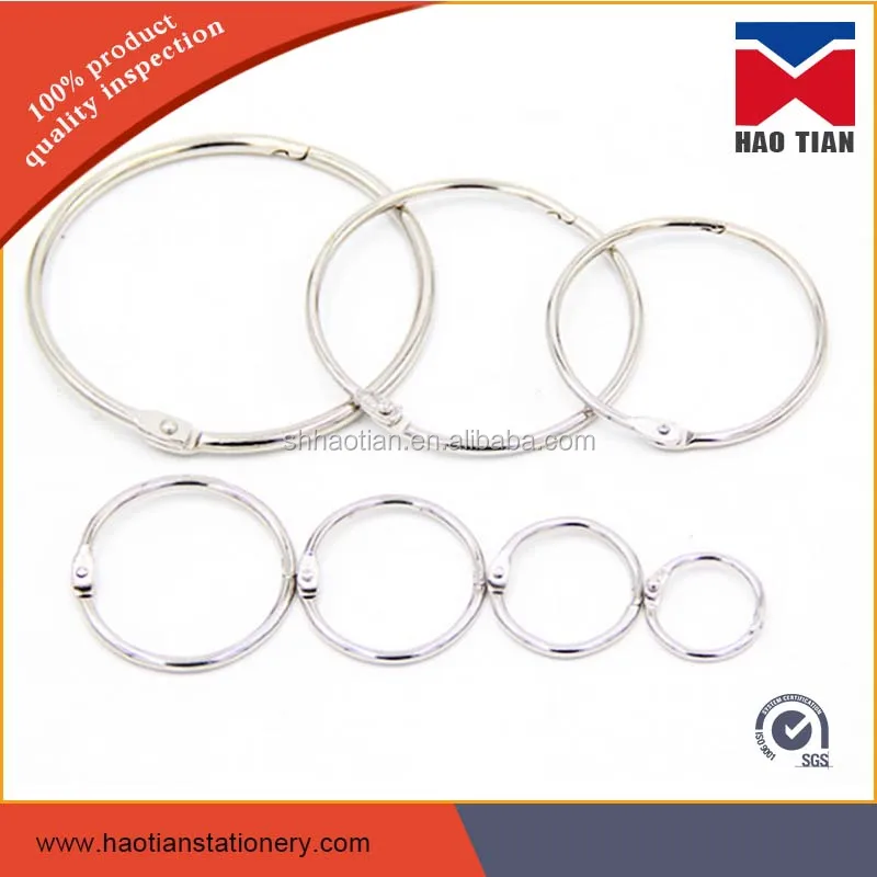 metal binding rings loose leaf binder rings small book ring 25mm