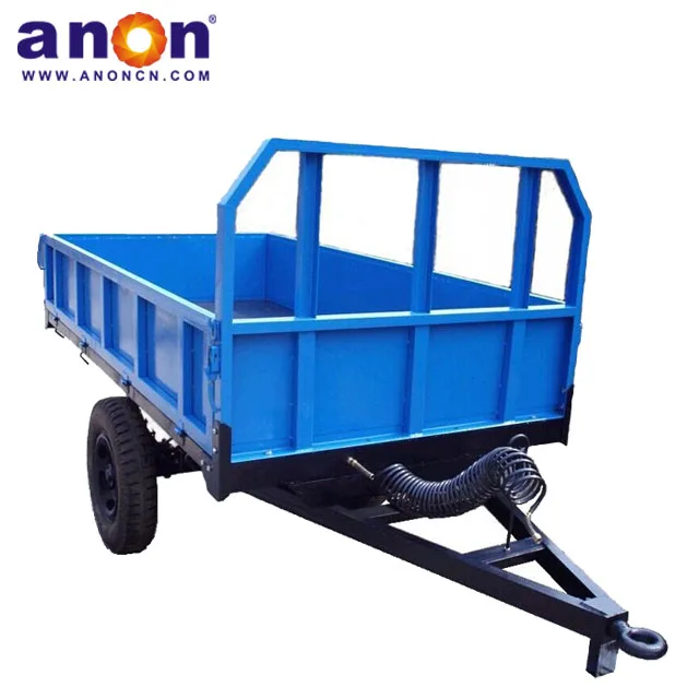 ANON 2 wheel hydraulic dump 10 ton small farm trailer