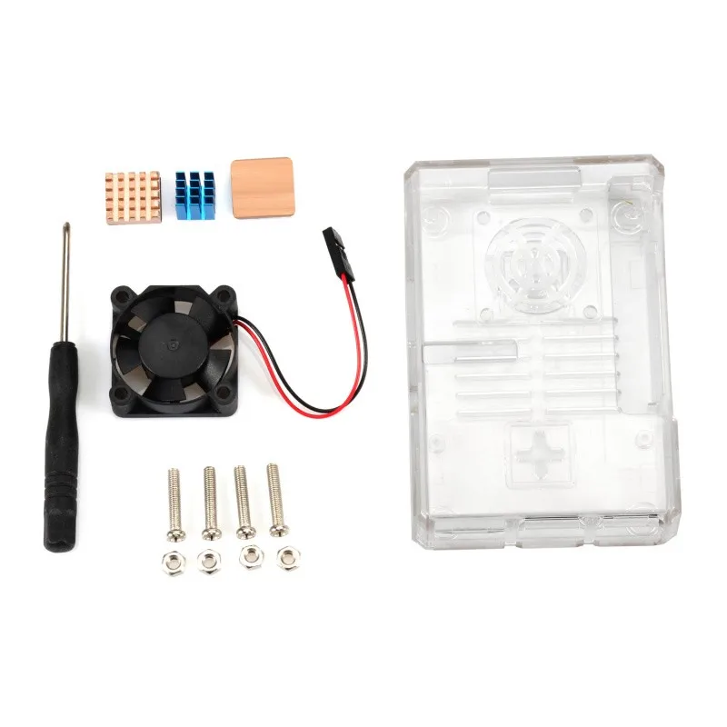 High Quality Raspberry pi ABS Case box shell enclosure For Raspberry PI 3 Case with mini fan and heat sink