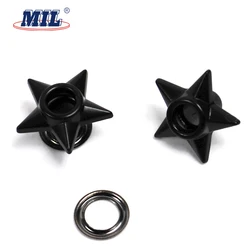 Washable Five Star Shape Fashion Brass Metal Eyelets And Grommets For Clothing