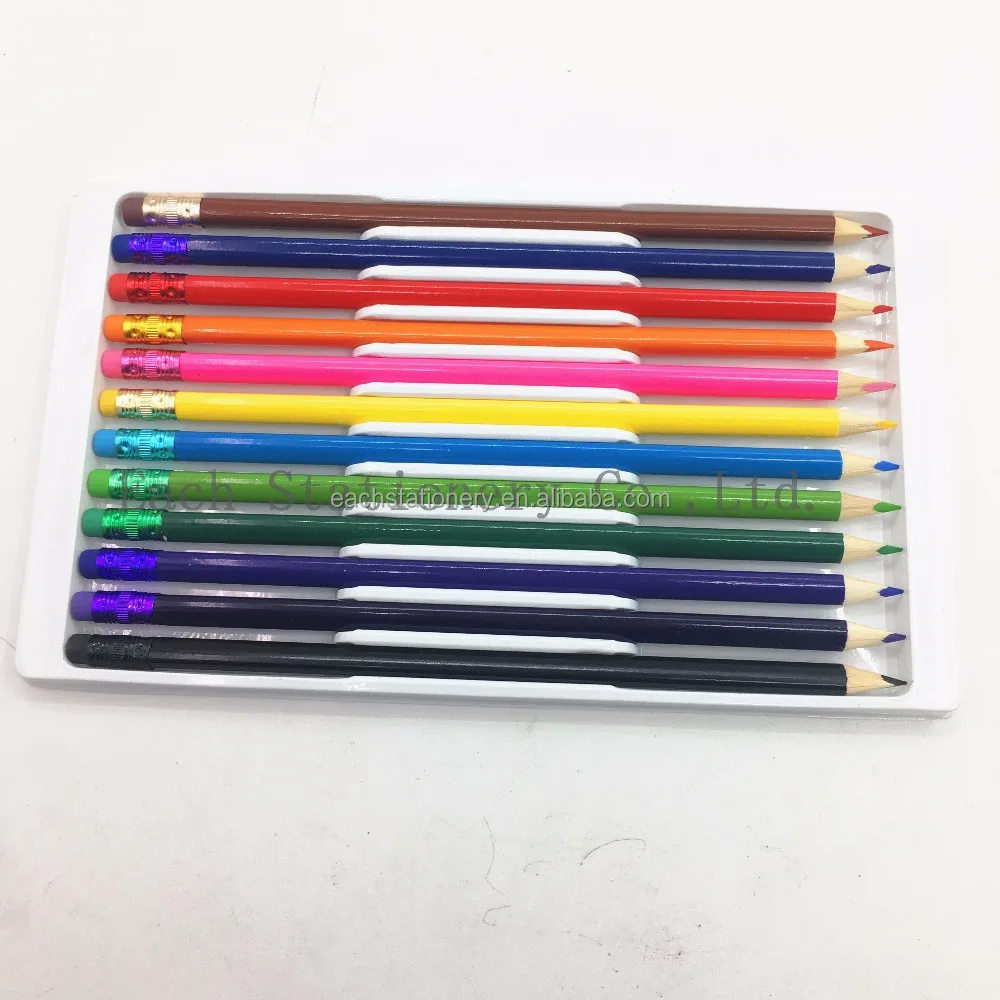 Новое поступление, лидер продаж, художественные инструменты, цветные свинцовые карандаши для рисования, класс искусства, цветной карандаш с ластиком