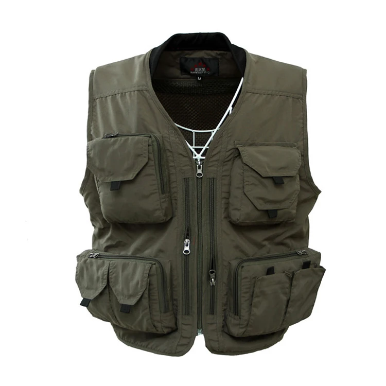 Uniform Streetwear vest photographer men vests work wear waistcoat