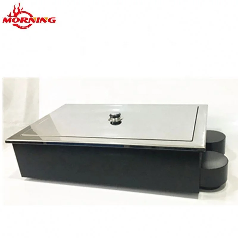 Smokeless Mini Tabletop Korean Indoor Tabletopbbq Electric Bbq Grill hot pot and bbq grill table for restaurant