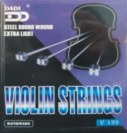 
Dadi wholesale Violin string stainless steel nylon core aluminum alloy wound silver wound violin strings 