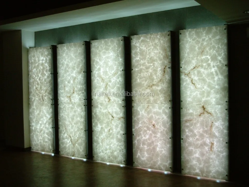 
white translucent onyx decorative stone faux alabaster panel 