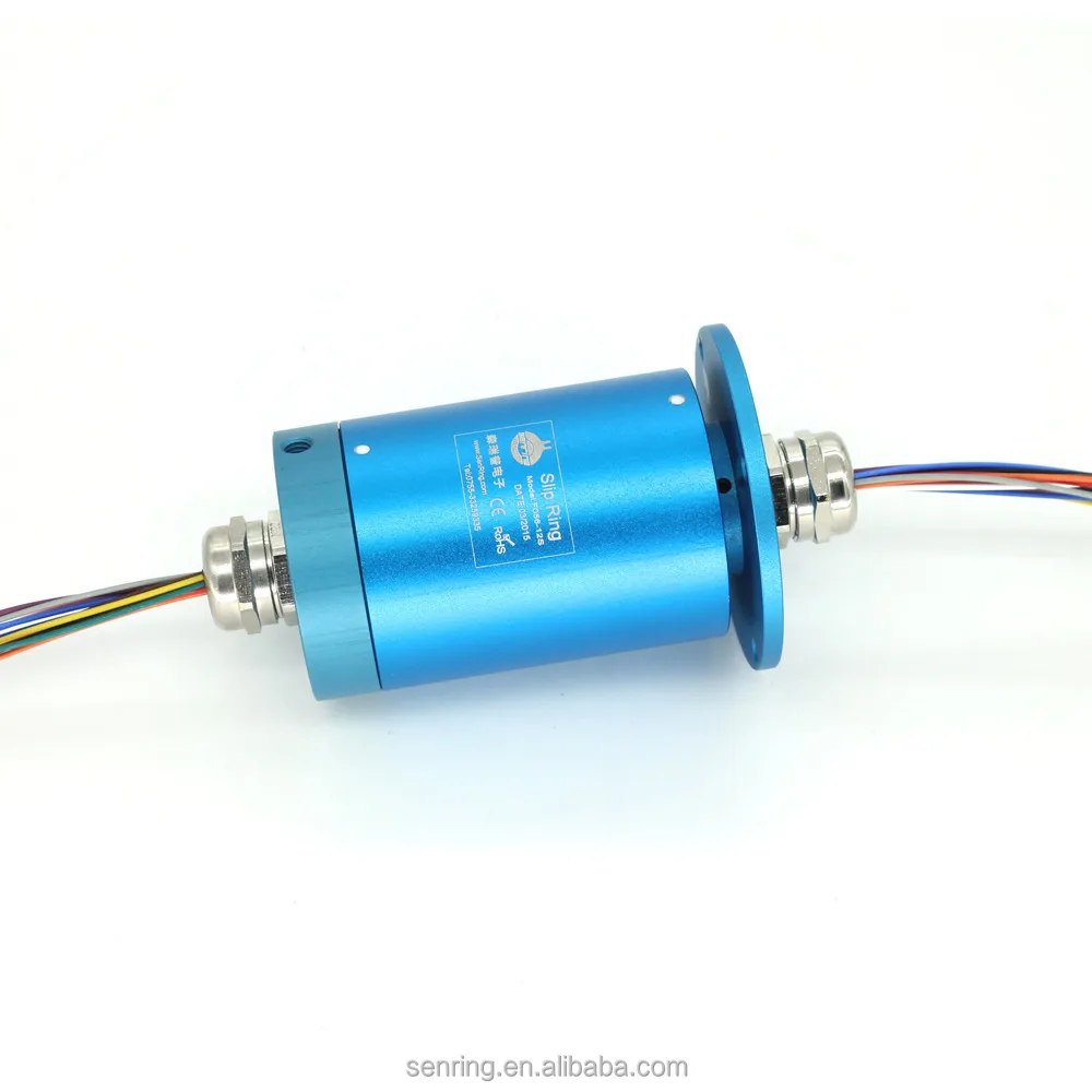 Customized waterproof slip ring with 12 wires each 2A of OD 56mm
