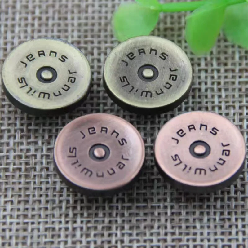 Factory direct supply custom high quality metal jeans button for jeans