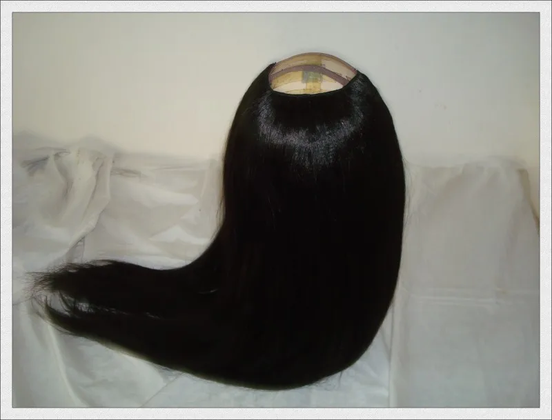 Factory Price Natural color 100% unprocessed wholesale virgin indian hair u part wig