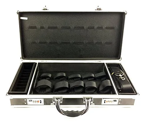 Aluminum barber box L22 x W4 x H10.75 inches silver color, aluminum barber tool carryinng case