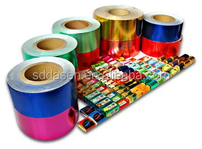 
Aluminum Foil Chocolate Wrapping Paper with different colours 