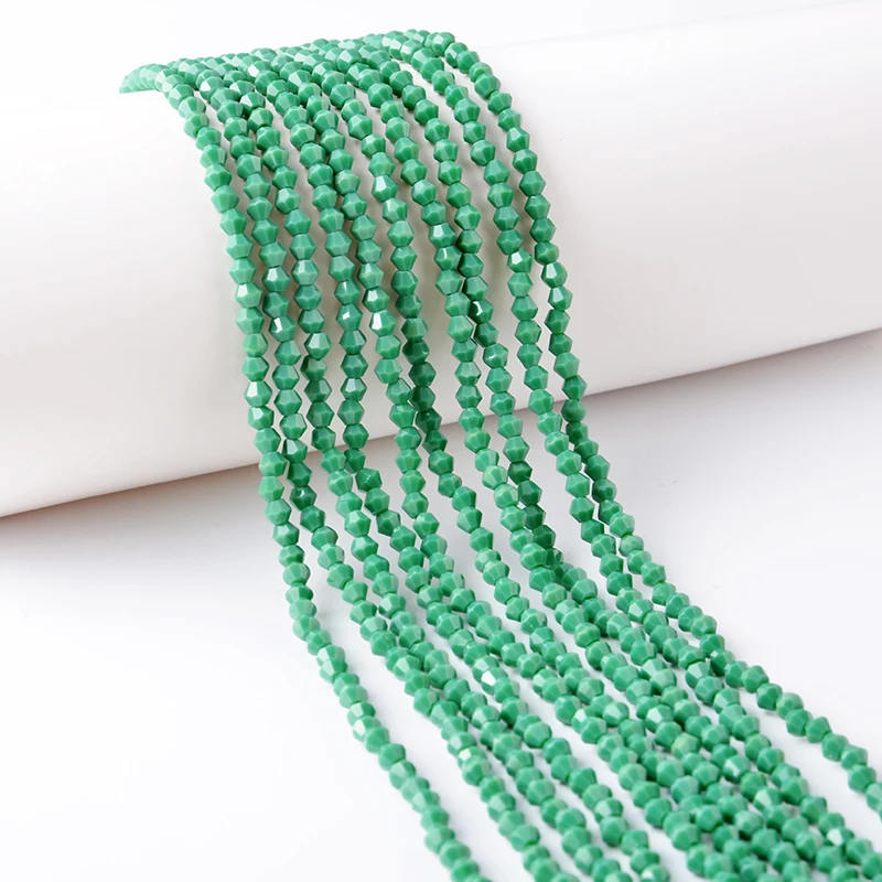  New Design 4mm Colorful Crystal Bicone Beads Wholesale Glass