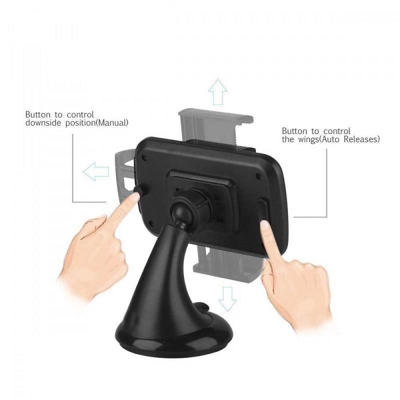 Universal windshield Dashboard car mount 360 degree rotation phone holder for mobile phone GPS
