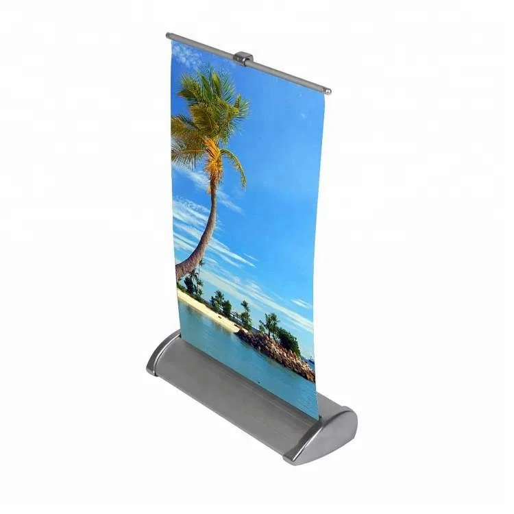 A4 double sided roll up banner cheap price table top banner stand roll up banner stand india