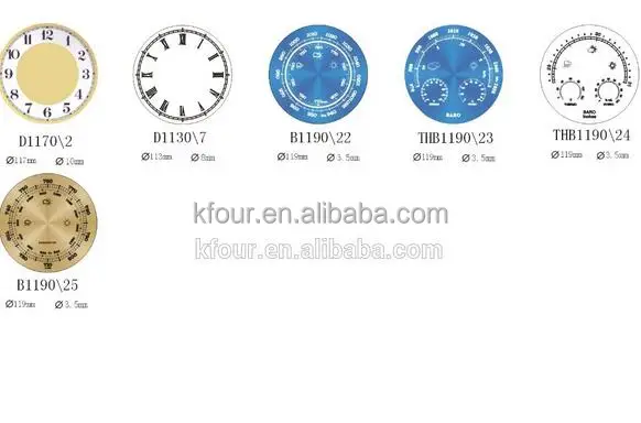 KFOUR D720-1 Aluminum/PVC wall clock dial clock face from Chinese