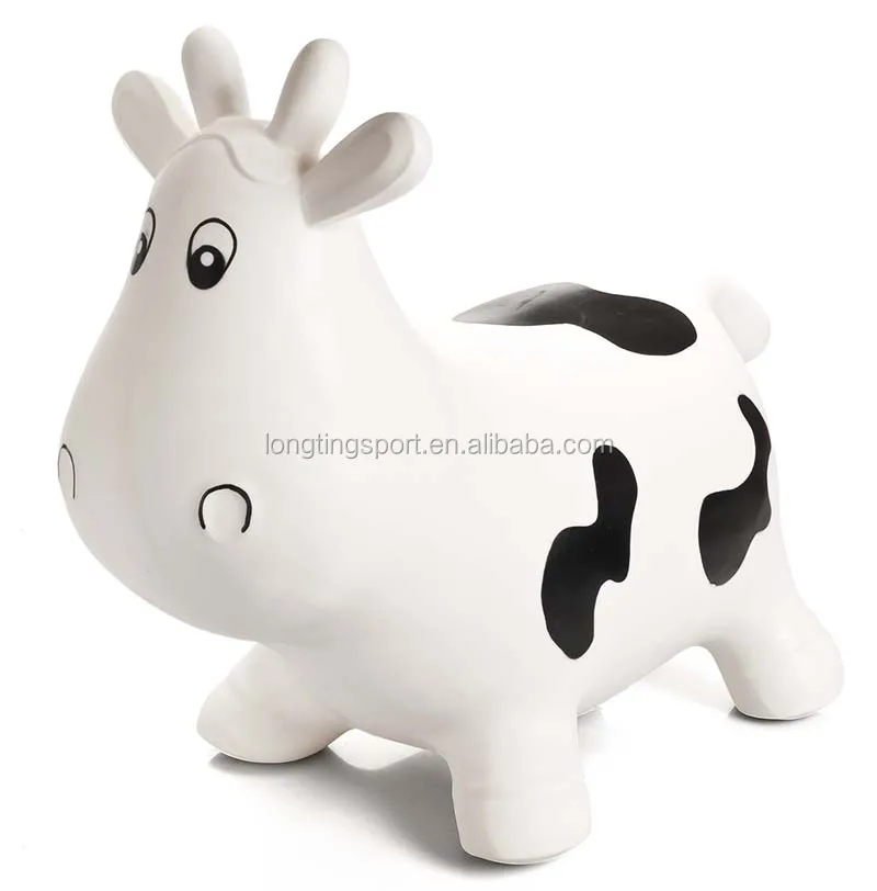 pvc milk cow jumping toy inflatable animal