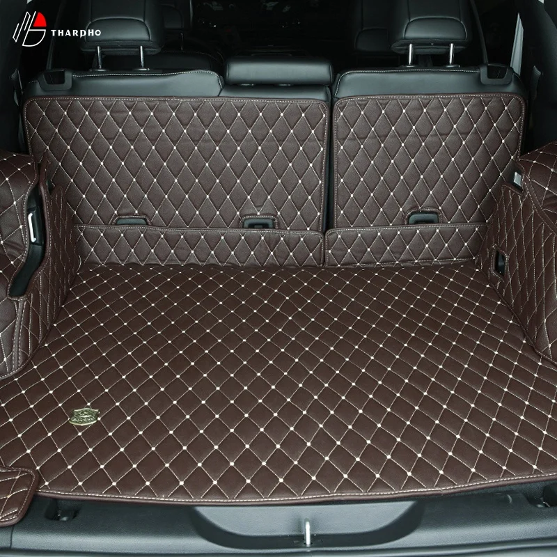 Universal PU leather high quality custom diamond pretty luxury all cover car trunk mat