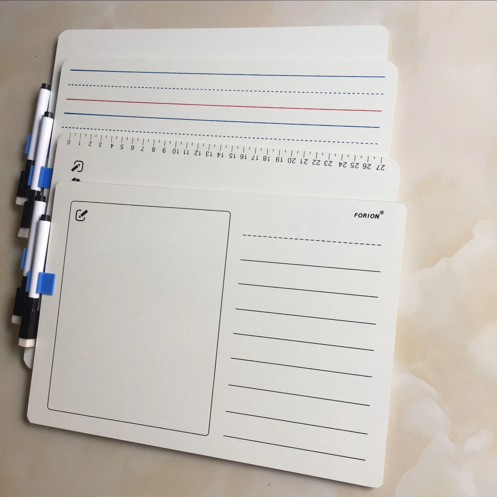 Немагнитный 9x12 дюймов сухой стираемый белый учебный ноутбук для студентов или детей