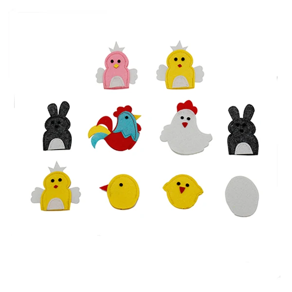 
OEM design finger puppets felt for kids 
