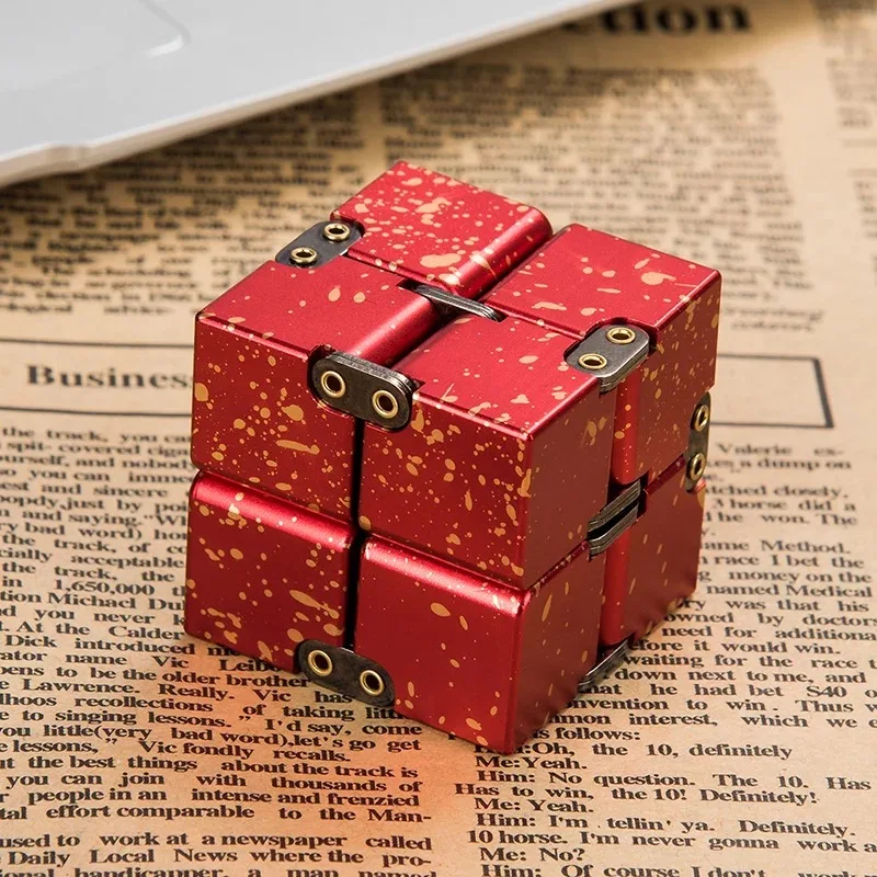 
New Version High Quality Fidget Hand Desk Toys Infinity Magic Cube with Exclusive Case 