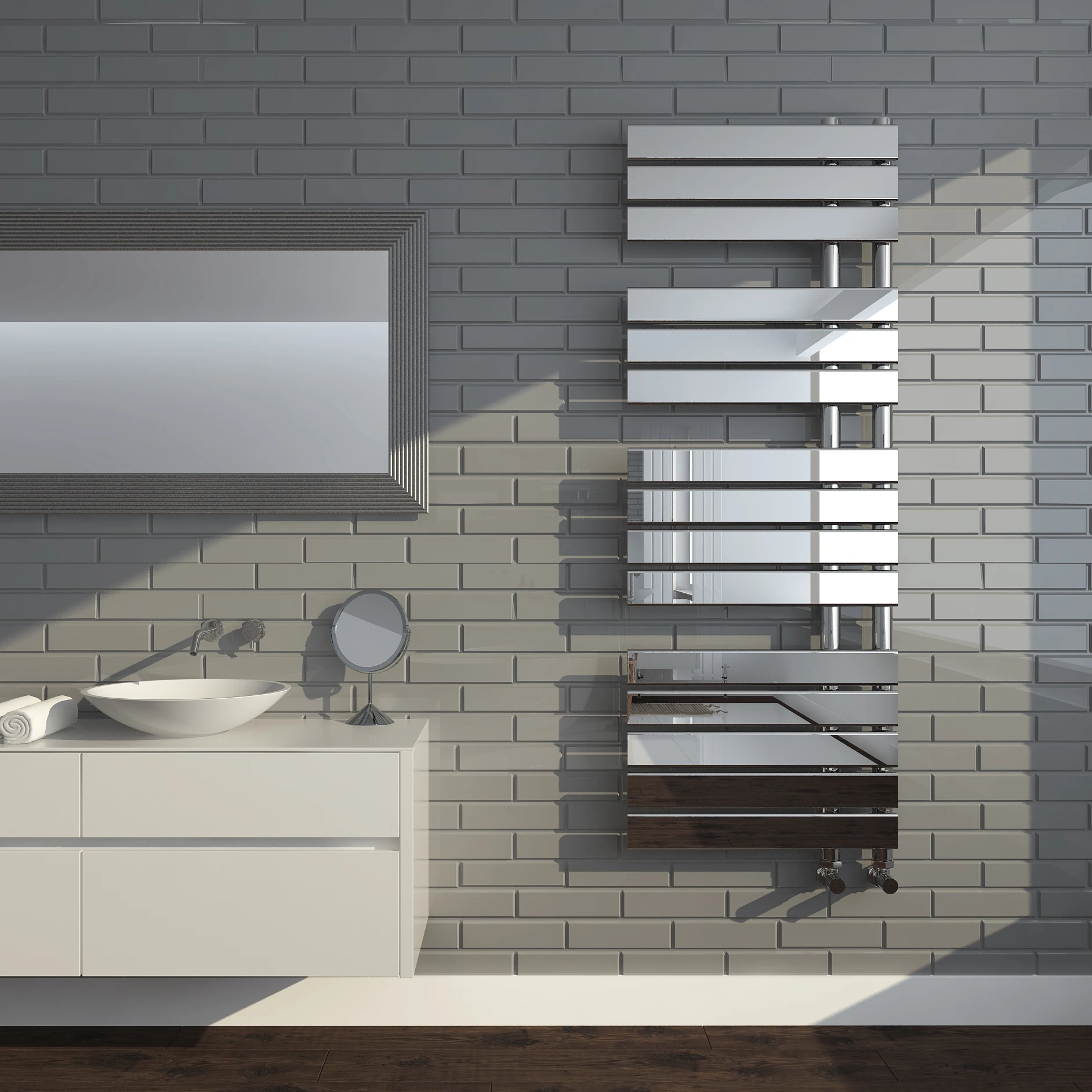 HOT HOT HOT High quality OEM service SUN-D5 Chrome towel rail Designer towel radiator Central heating radiator