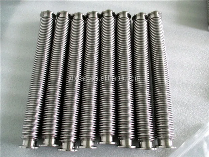 flexible stainless steel bellows hose KF16- 20 inches long for vacuum use