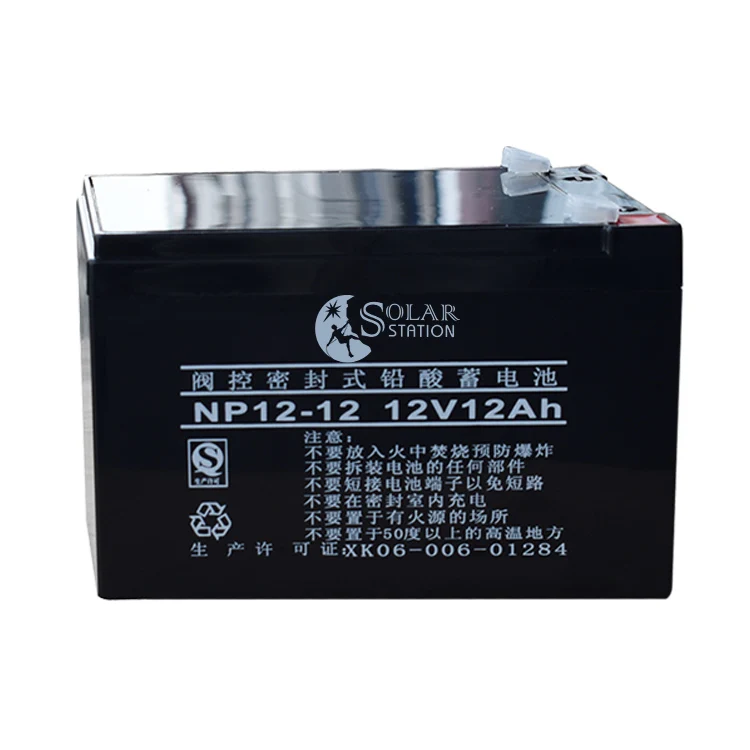 High quality capacity solar system 6-dzm-12 12v 12ah batteries