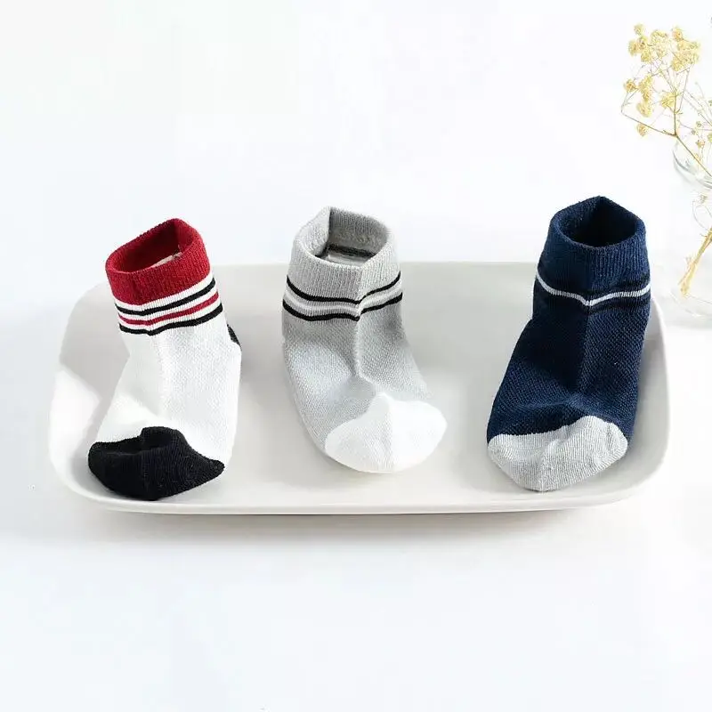 
Cute Hot Sale Baby Stripe 100% Cotton Child Tube Socks 