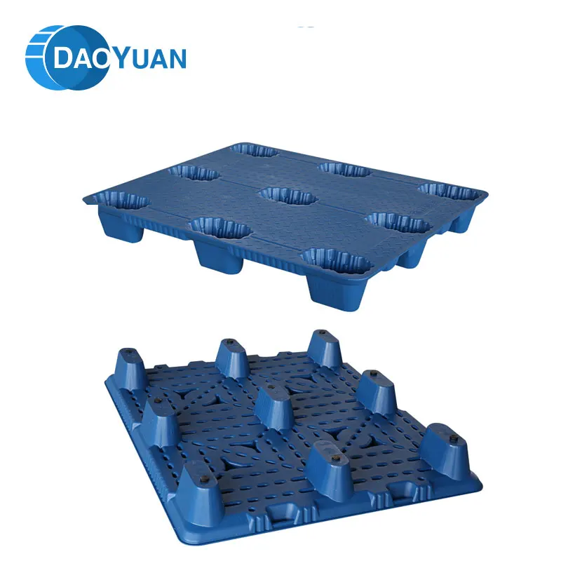 Newest 9 feet 1000*1000 anti-slip plastic pallet light duty