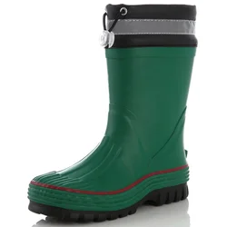 Fashion high neoprene boots green high men rubber boots gumboots men