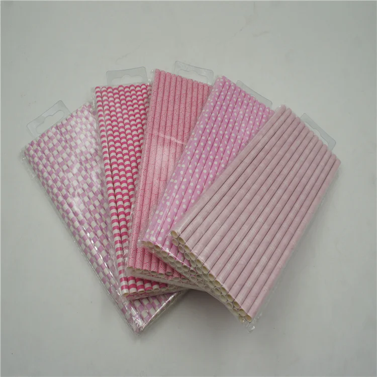 2021 New Product Disposable Printed Paper Hemp Drinking Paper Straws For Party